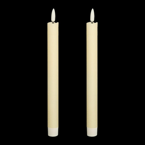 Flameless taper candles with - flameless,